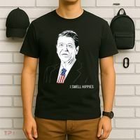 I Smell Hippies Ronald Reagan T-Shirt thumb 6
