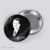 I Smell Hippies Ronald Reagan Button thumb 0