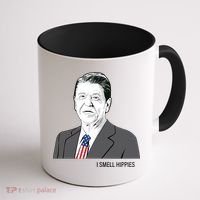 I Smell Hippies Ronald Reagan Coffee Mug thumb 1