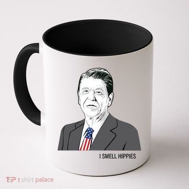 I Smell Hippies Ronald Reagan Coffee Mug