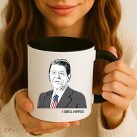 I Smell Hippies Ronald Reagan Coffee Mug thumb 3