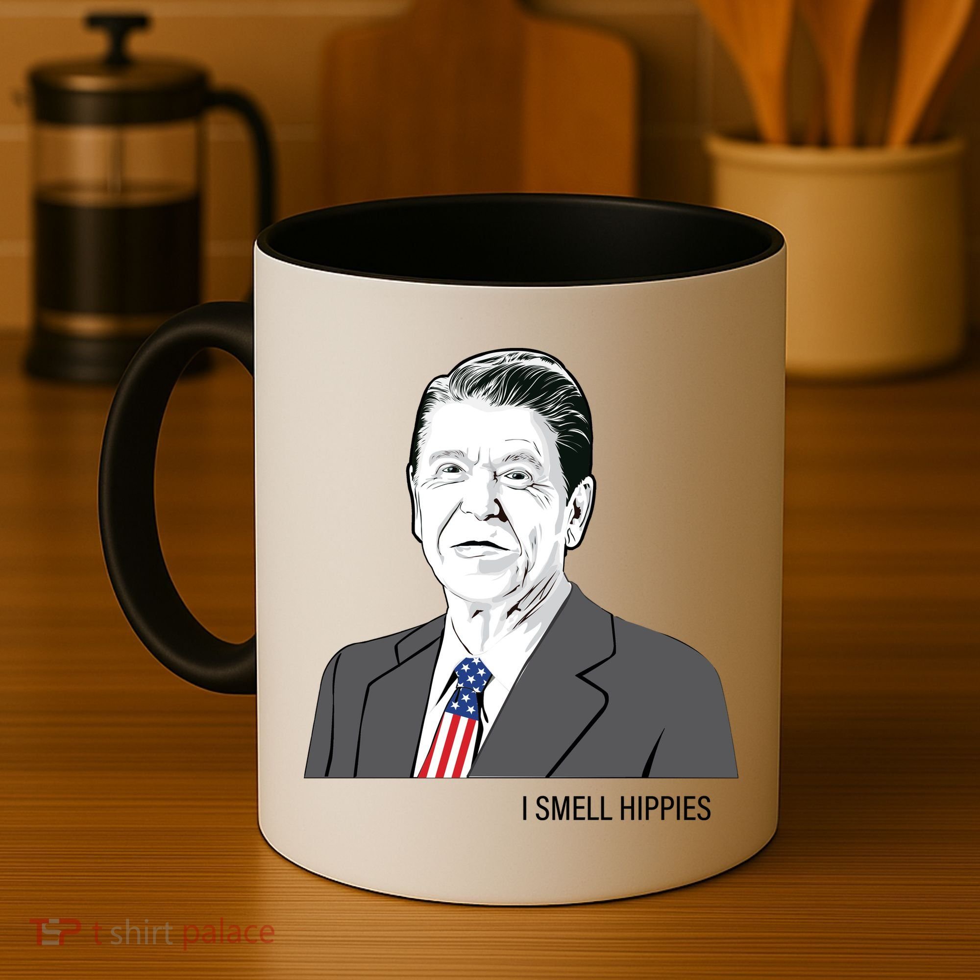 I Smell Hippies Ronald Reagan Coffee Mug