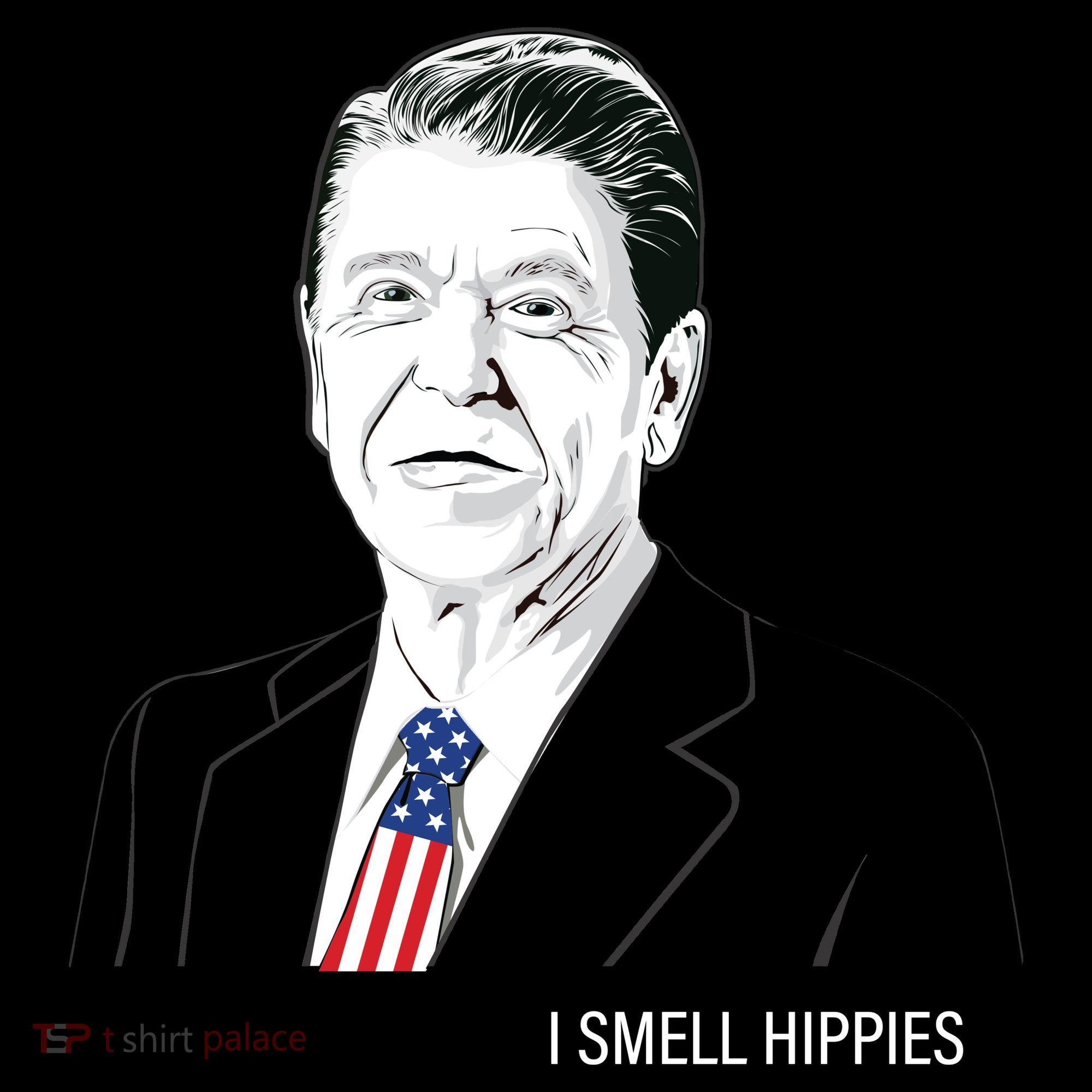 I Smell Hippies Ronald Reagan Mousepad