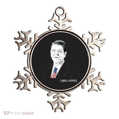 I Smell Hippies Ronald Reagan Ornament