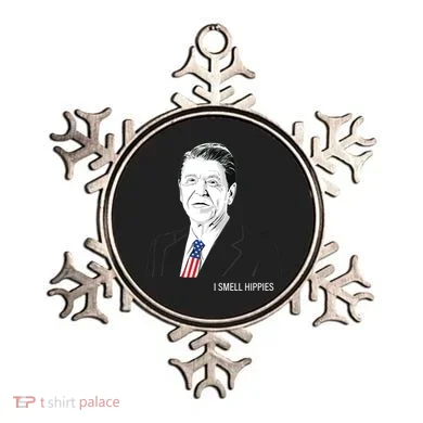 I Smell Hippies Ronald Reagan Ornament