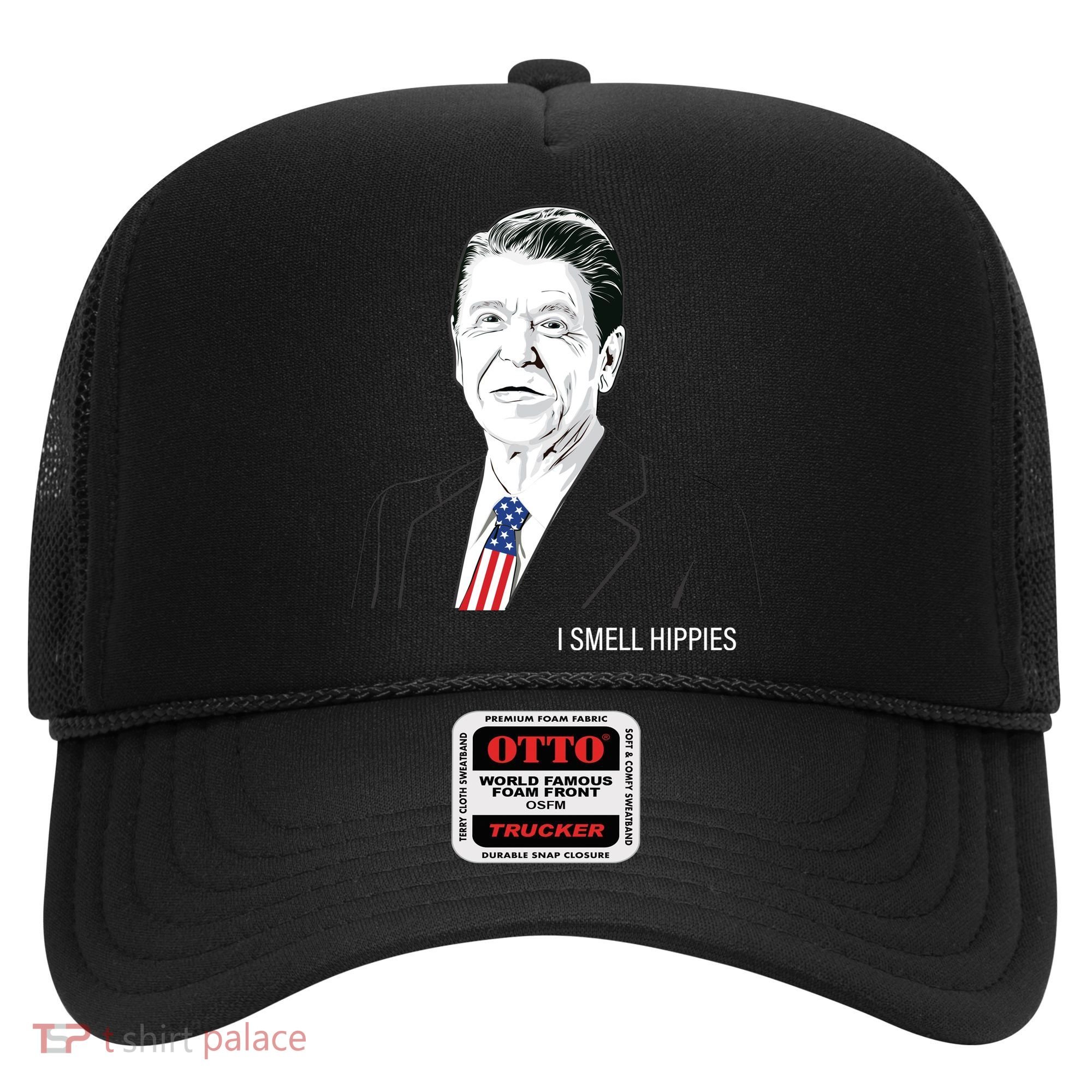 I Smell Hippies Ronald Reagan Hat