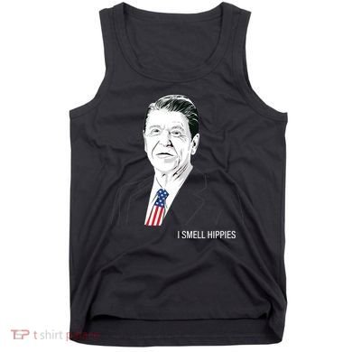 I Smell Hippies Ronald Reagan Tank Top