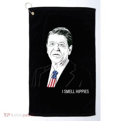 I Smell Hippies Ronald Reagan Golf Towel