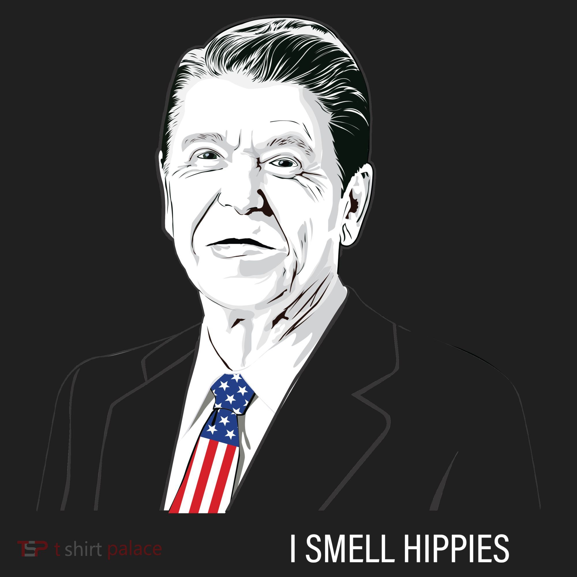 I Smell Hippies Ronald Reagan Golf Towel