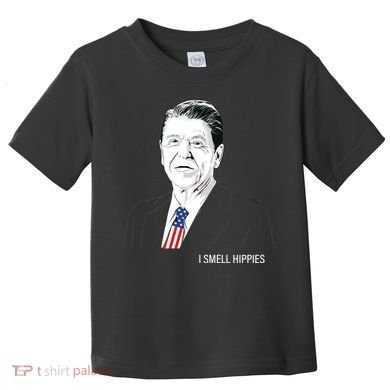 I Smell Hippies Ronald Reagan Toddler T-Shirt
