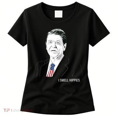 I Smell Hippies Ronald Reagan Women's T-Shirt
