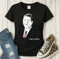 I Smell Hippies Ronald Reagan Women's T-Shirt thumb 3