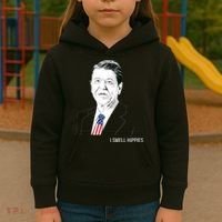 I Smell Hippies Ronald Reagan Kids Hoodie thumb 3