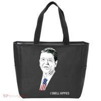 I Smell Hippies Ronald Reagan Tote Bag thumb 0
