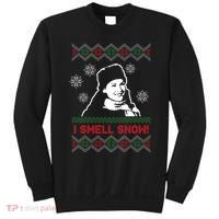 I Smell Snow Ugly Christmas Funny Sweatshirt thumb 0