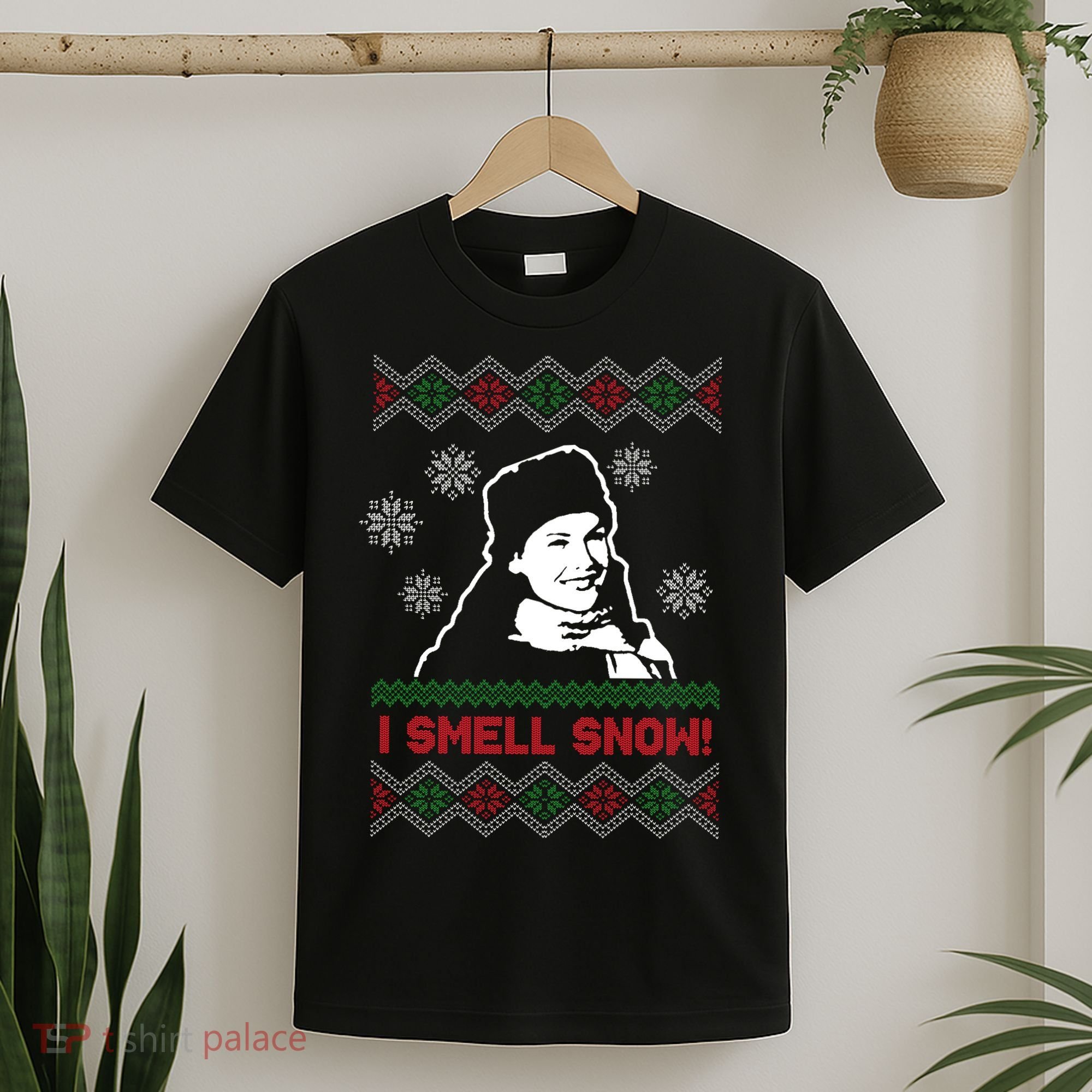 I Smell Snow Ugly Christmas Funny T-Shirt