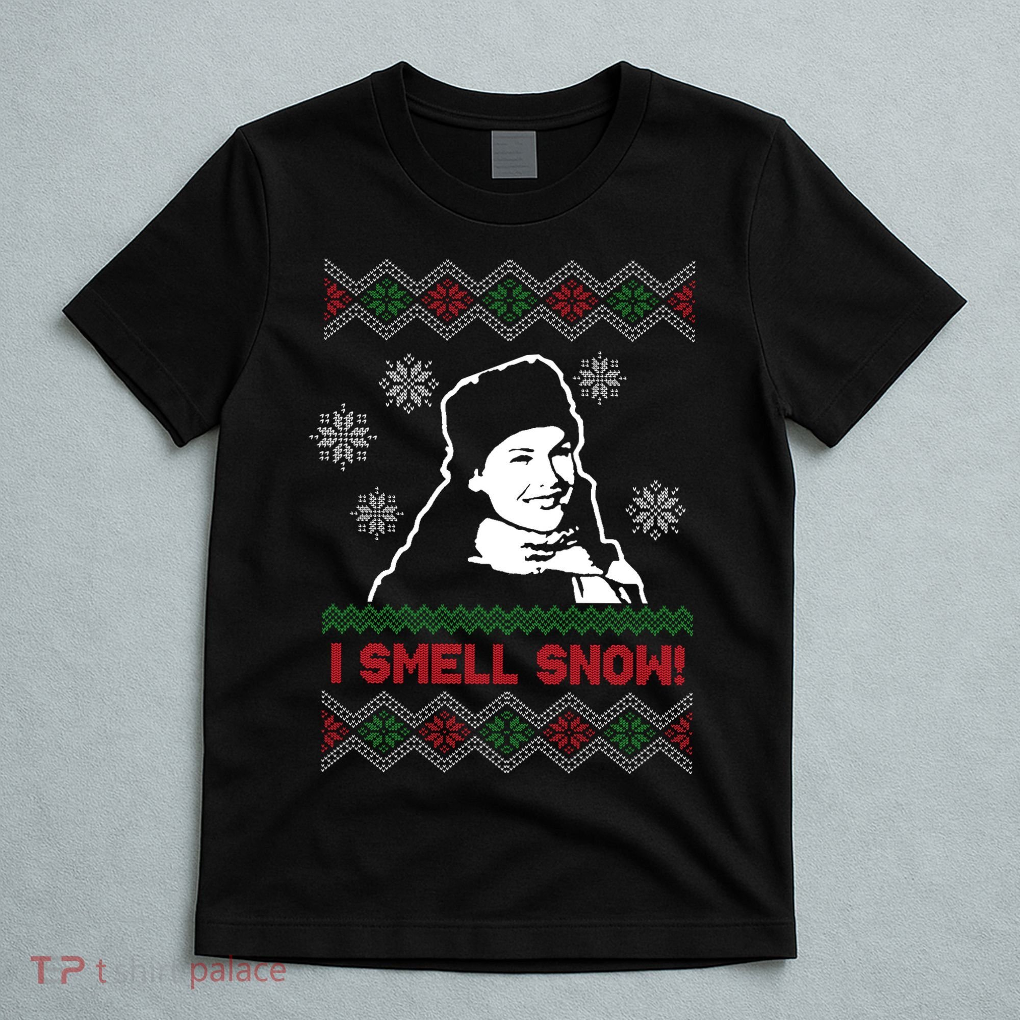 I Smell Snow Ugly Christmas Funny T-Shirt