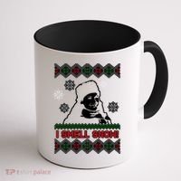 I Smell Snow Ugly Christmas Funny Coffee Mug thumb 1