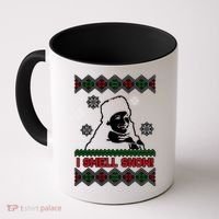 I Smell Snow Ugly Christmas Funny Coffee Mug thumb 0