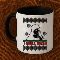 I Smell Snow Ugly Christmas Funny Coffee Mug thumb 2