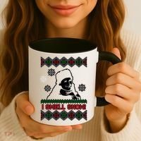 I Smell Snow Ugly Christmas Funny Coffee Mug thumb 3