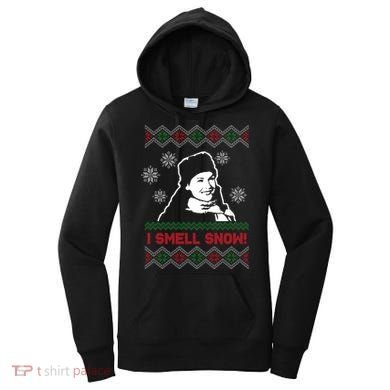 I Smell Snow Ugly Christmas Funny Women's Hoodie