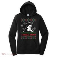 I Smell Snow Ugly Christmas Funny Women's Hoodie thumb 0