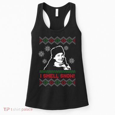 I Smell Snow Ugly Christmas Funny Women's Tank Top
