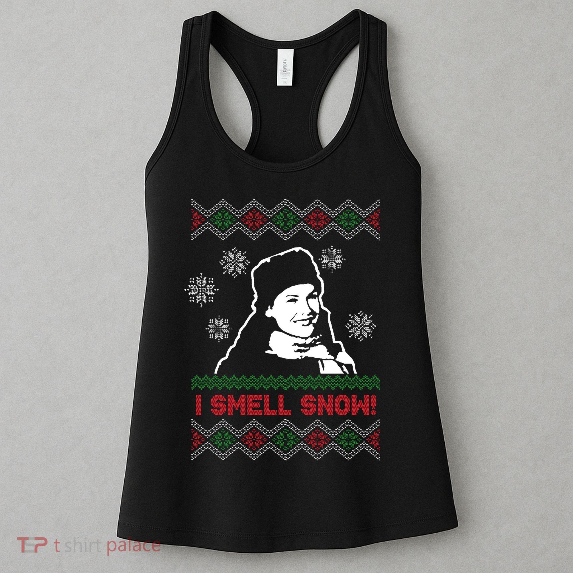 I Smell Snow Ugly Christmas Funny Women's Tank Top