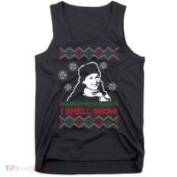 I Smell Snow Ugly Christmas Funny Tank Top thumb 0