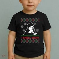 I Smell Snow Ugly Christmas Funny Toddler T-Shirt thumb 2