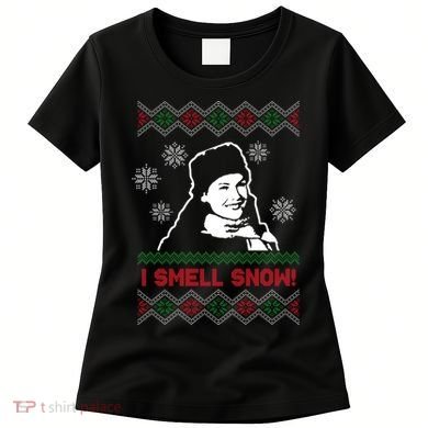 I Smell Snow Ugly Christmas Funny Women's T-Shirt