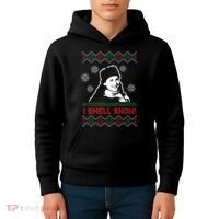 I Smell Snow Ugly Christmas Funny Kids Hoodie thumb 4