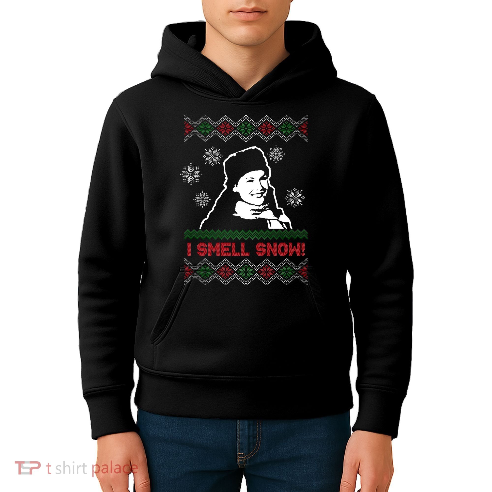 I Smell Snow Ugly Christmas Funny Kids Hoodie