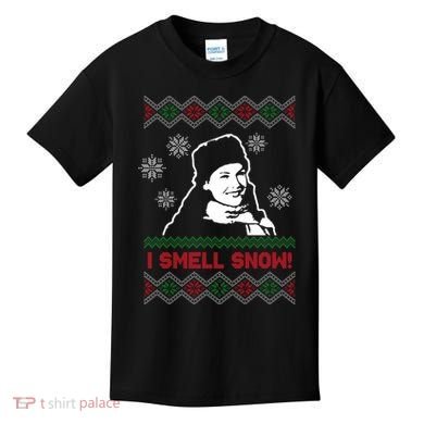 I Smell Snow Ugly Christmas Funny Kids T-Shirt
