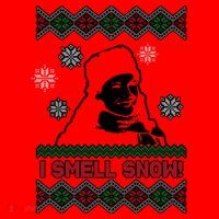 I Smell Snow Ugly Christmas Funny Santa Hat thumb 1