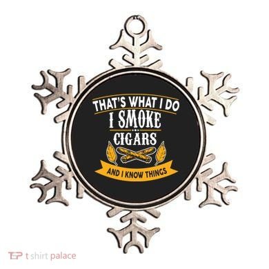 I Smoke Cigars And Know Thing Funny  Ornament