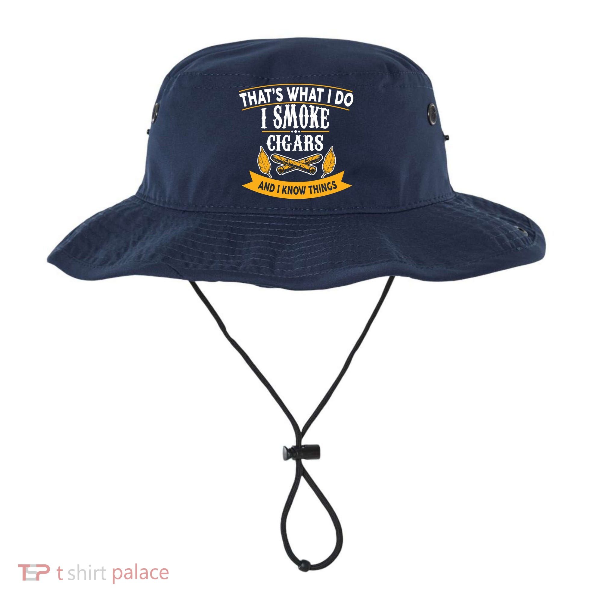 I Smoke Cigars And Know Thing Funny  Bucket Hat