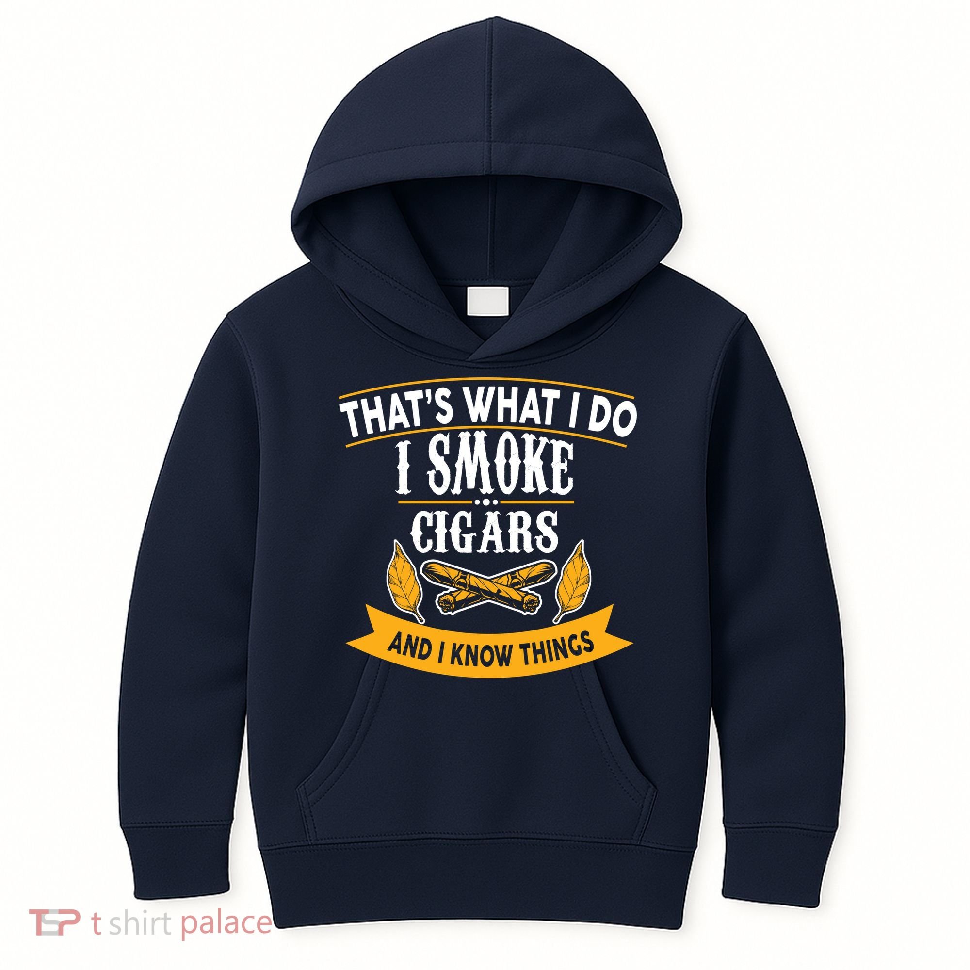 I Smoke Cigars And Know Thing Funny  Kids Hoodie