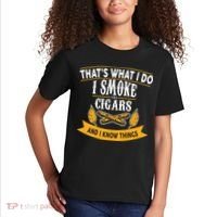 I Smoke Cigars And Know Thing Funny  Kids T-Shirt thumb 2