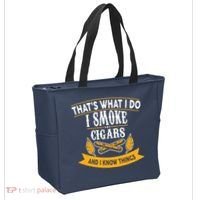 I Smoke Cigars And Know Thing Funny  Tote Bag thumb 2
