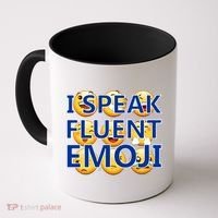 I Speak Fluent Emoji Coffee Mug thumb 0