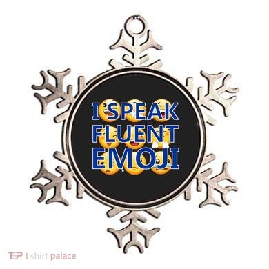 I Speak Fluent Emoji Ornament