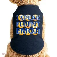 I Speak Fluent Emoji Doggie Tank thumb 0