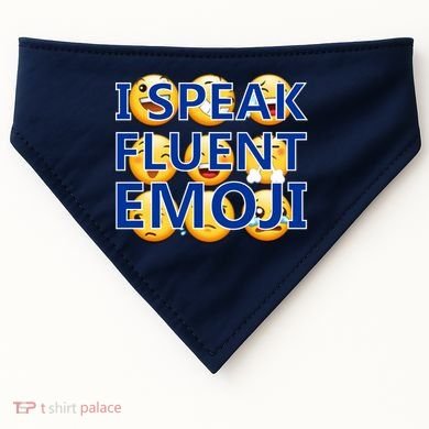 I Speak Fluent Emoji USA-Made Doggie Bandana