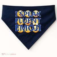 I Speak Fluent Emoji USA-Made Doggie Bandana thumb 0
