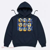 I Speak Fluent Emoji Hoodie thumb 0