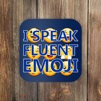 I Speak Fluent Emoji Coaster thumb 0