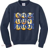 I Speak Fluent Emoji Kids Sweatshirt thumb 0