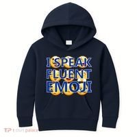 I Speak Fluent Emoji Kids Hoodie thumb 0